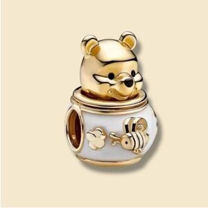 Disney Gold Winnie the Pooh Honey Pot Charm